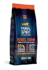 Primal Spirit märkäruoka aikuisille koirille Rebel Farm 12kg hinta ja tiedot | Koiran kuivaruoka | hobbyhall.fi