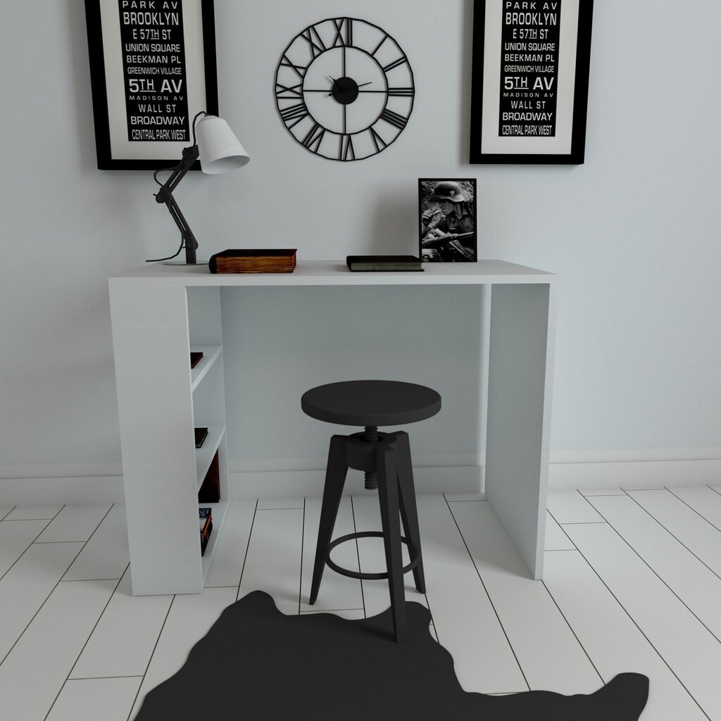 Kirjoituspöytä Kalune Design 835, valkoinen hinta ja tiedot | Tietokonepöydät ja työpöydät | hobbyhall.fi