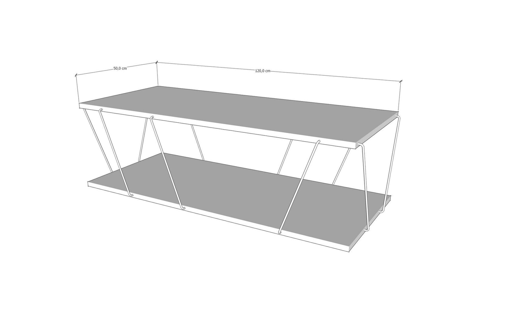 Sohvapöytä Kalune Design 854, keltainen/musta hinta ja tiedot | Sohvapöydät | hobbyhall.fi