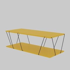 Sohvapöytä Kalune Design 854, keltainen/musta hinta ja tiedot | Sohvapöydät | hobbyhall.fi