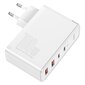 Baseus GaN2 Pro, 100 W USB / USB Type C Quick Charge 4+ Power Delivery valkoinen (CCGAN2P-L02) hinta ja tiedot | Puhelimen laturit | hobbyhall.fi