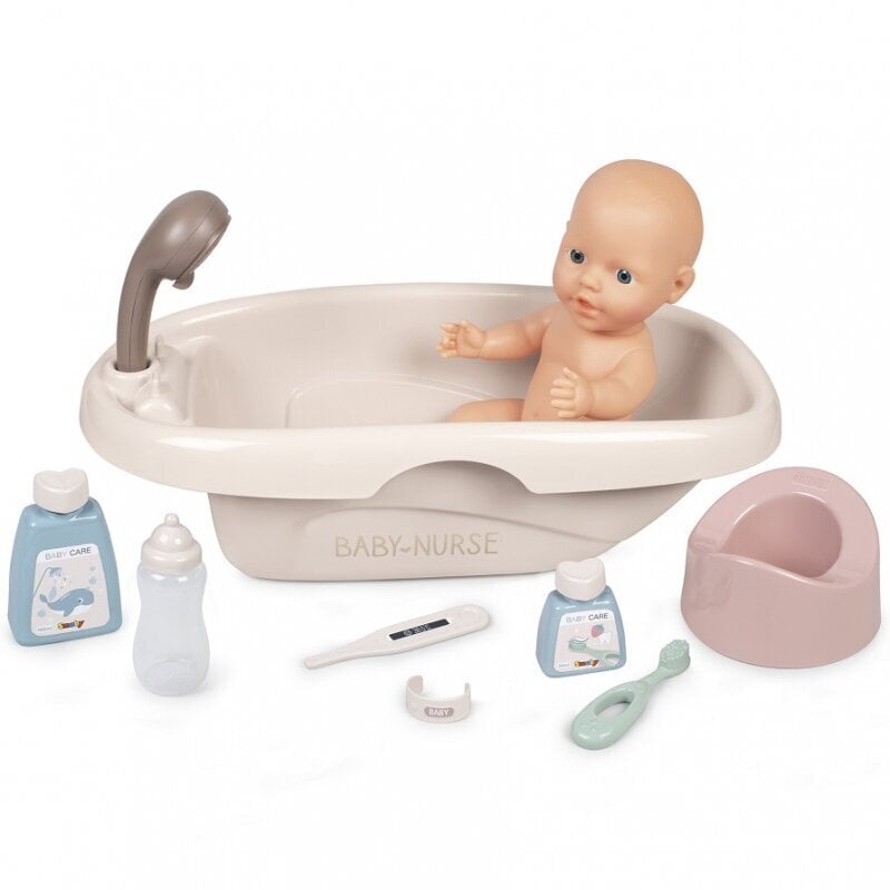 Vauvan kylpy tarvikkeineen Baby Nurse Smoby hinta ja tiedot | Tyttöjen lelut | hobbyhall.fi