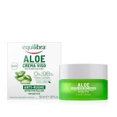 Ryppyjä ehkäisevä kasvovoide Equilibra Aloe Anti-Wrinkle Face Cream, 50ml hinta ja tiedot | Kasvovoiteet | hobbyhall.fi