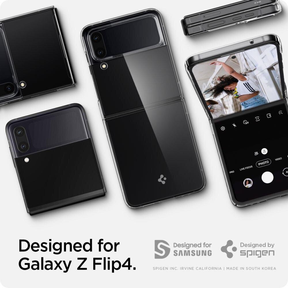 Spigen Airskin, Galaxy Z Flip 4 Crystal Clear (ACS05112) hinta ja tiedot | Puhelimen kuoret ja kotelot | hobbyhall.fi