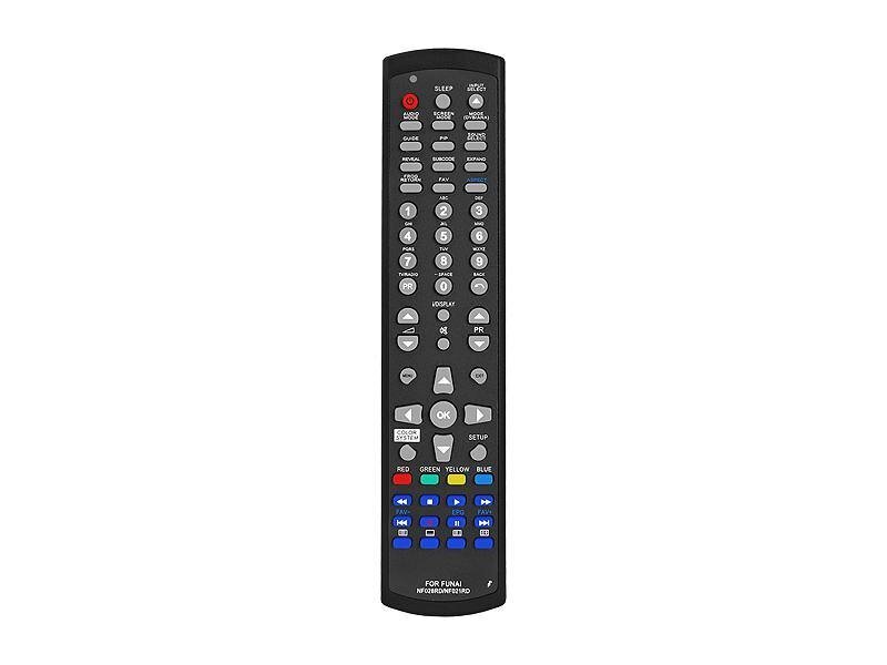 HQ LXP1015 TV remote control LCD/LED FUNAI Black hinta ja tiedot | TV-lisätarvikkeet | hobbyhall.fi