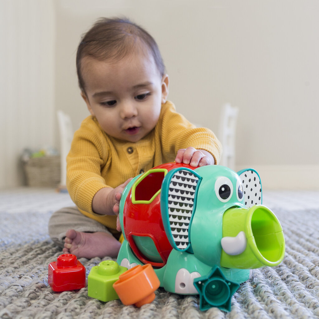 Lajittelu-lelu Elephant Infantino hinta ja tiedot | Vauvan lelut | hobbyhall.fi