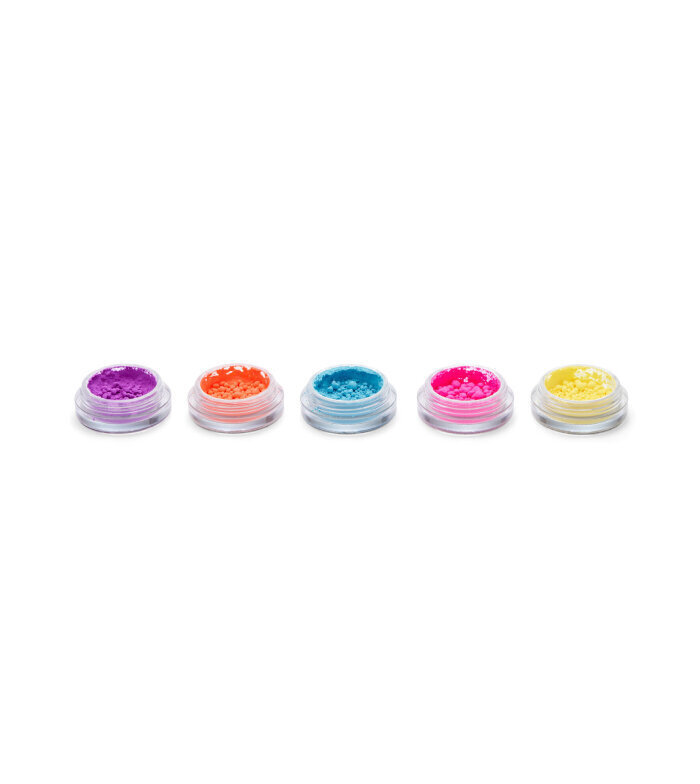 Pigmenttisetti Makeup Revolution Creator Artist Loose Pigment Purple Pots, Koralli, Sininen, Vaaleanpunainen, Keltainen, 5x0,8g hinta ja tiedot | Silmämeikit | hobbyhall.fi