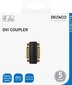 Deltaco DVI-I Dual Link -sovitin, naaras - naaras, 1080p 60 Hz, musta hinta ja tiedot | Kaapelit ja adapterit | hobbyhall.fi