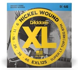 Sähkökitaran kielet D'Addario EXL125 .009 hinta ja tiedot | Soittimien lisätarvikkeet | hobbyhall.fi