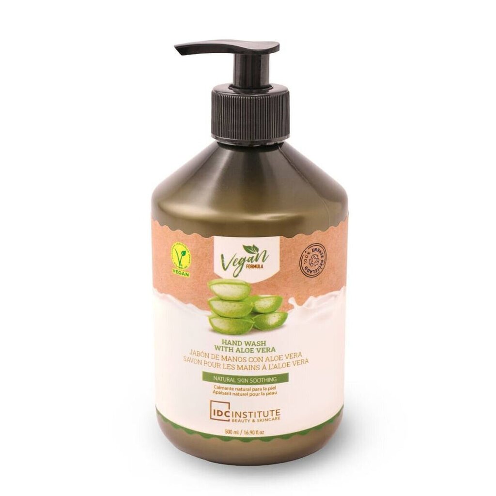 Nestemäinen käsisaippua IDC Institute Hasnd Wash Aloe Vera, 500 ml hinta ja tiedot | Saippuat | hobbyhall.fi