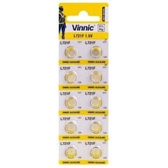 Vinnic AG11 / LR721 / SR721W / 162 / GP62A / 362 / alkaliparistot 1,5 V, 10 kpl hinta ja tiedot | Paristot | hobbyhall.fi