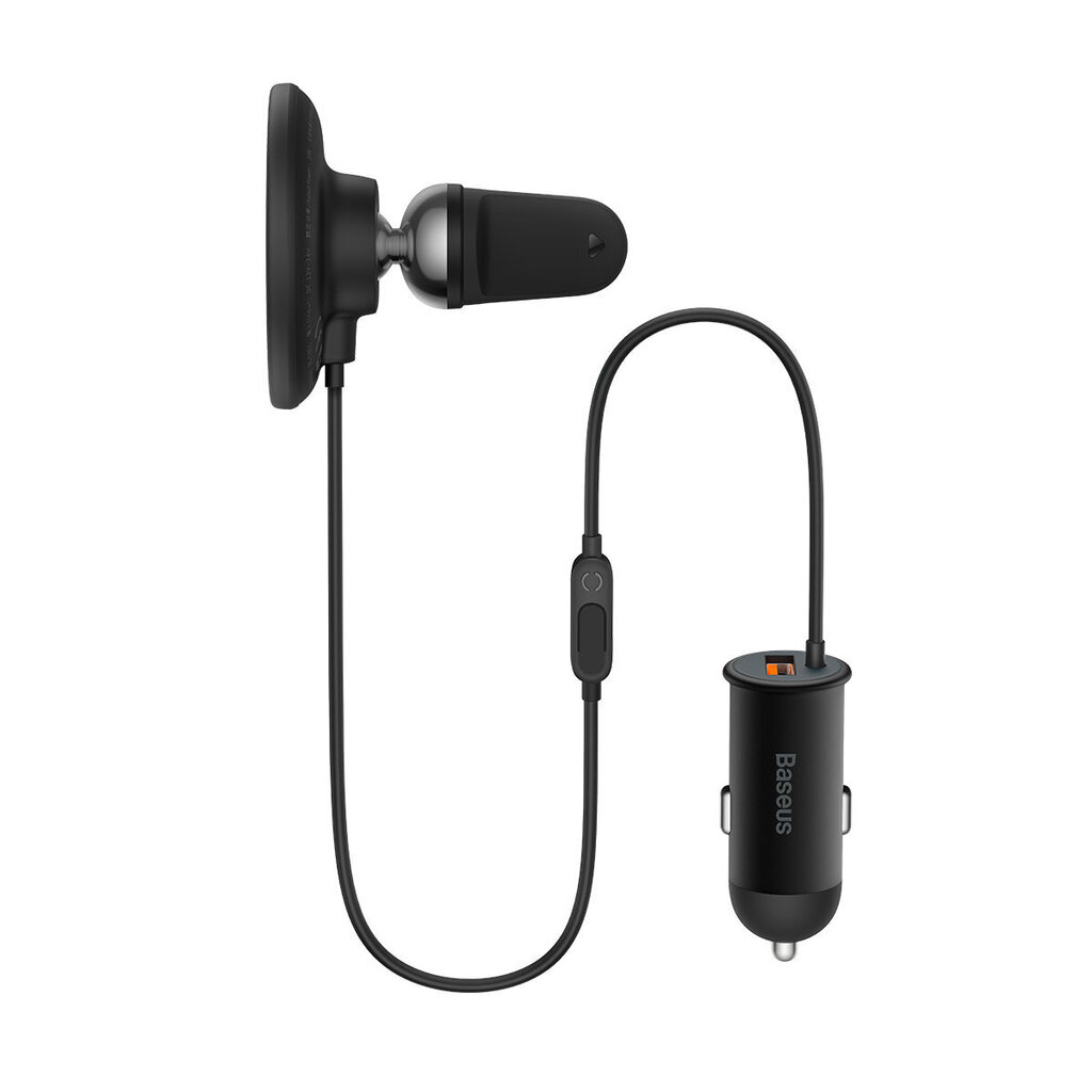 Baseus MagSafe 15W + USB-A 25W musta (CW01) hinta ja tiedot | Puhelimen laturit | hobbyhall.fi