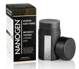 Nanogen Keratin Hair Fibres Black hiuspuuteri 15 g hinta ja tiedot | Hiusvärit | hobbyhall.fi