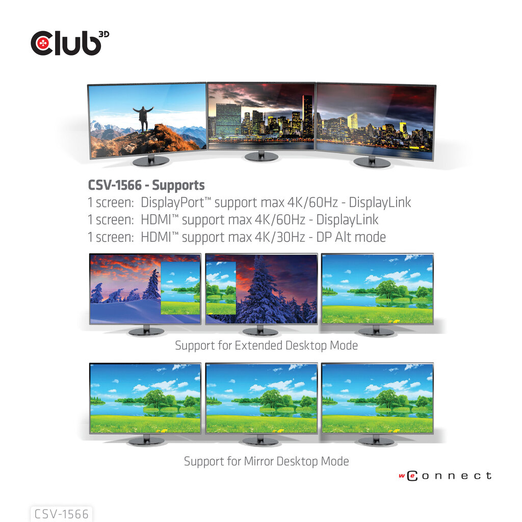 Club 3D CSV-1566 hinta ja tiedot | Kannettavien tietokoneiden lisätarvikkeet | hobbyhall.fi