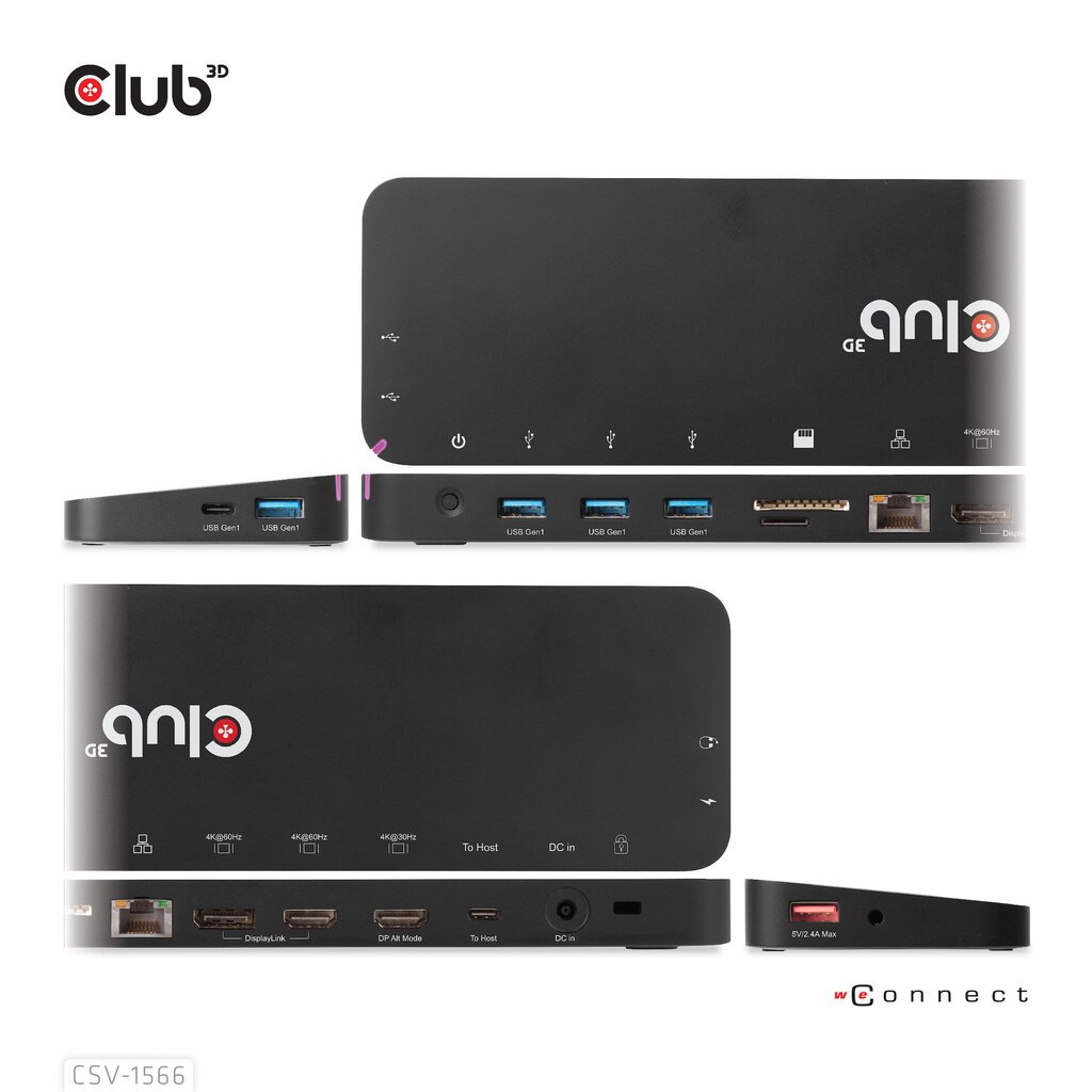 Club 3D CSV-1566 hinta ja tiedot | Kannettavien tietokoneiden lisätarvikkeet | hobbyhall.fi