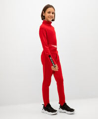 Gulliver-housut lahkeensuilla ja resori vyötäröllä, punaisen väriset hinta ja tiedot | Tyttöjen leggingsit ja housut | hobbyhall.fi