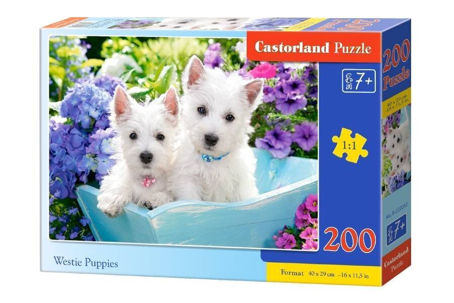 Palapeli Westie Puppies, 200 palaa hinta ja tiedot | Palapelit | hobbyhall.fi