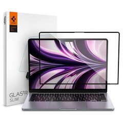 Spigen Glass FC karkaistu lasi Macbook Air 13" 2022 Musta hinta ja tiedot | Kannettavien tietokoneiden lisätarvikkeet | hobbyhall.fi