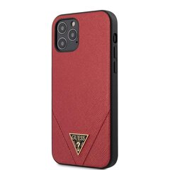 Guess Saffiano V iPhone 12/iPhone 12 Pro:lle, punainen hinta ja tiedot | Puhelimen kuoret ja kotelot | hobbyhall.fi