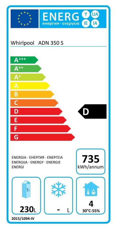 Whirpool ADN350S Pro hinta ja tiedot | Jääkaapit | hobbyhall.fi