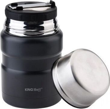 Ruokatermos KingHoff KH-1459, 0.5L, musta hinta ja tiedot | Termoskannut ja termosmukit | hobbyhall.fi