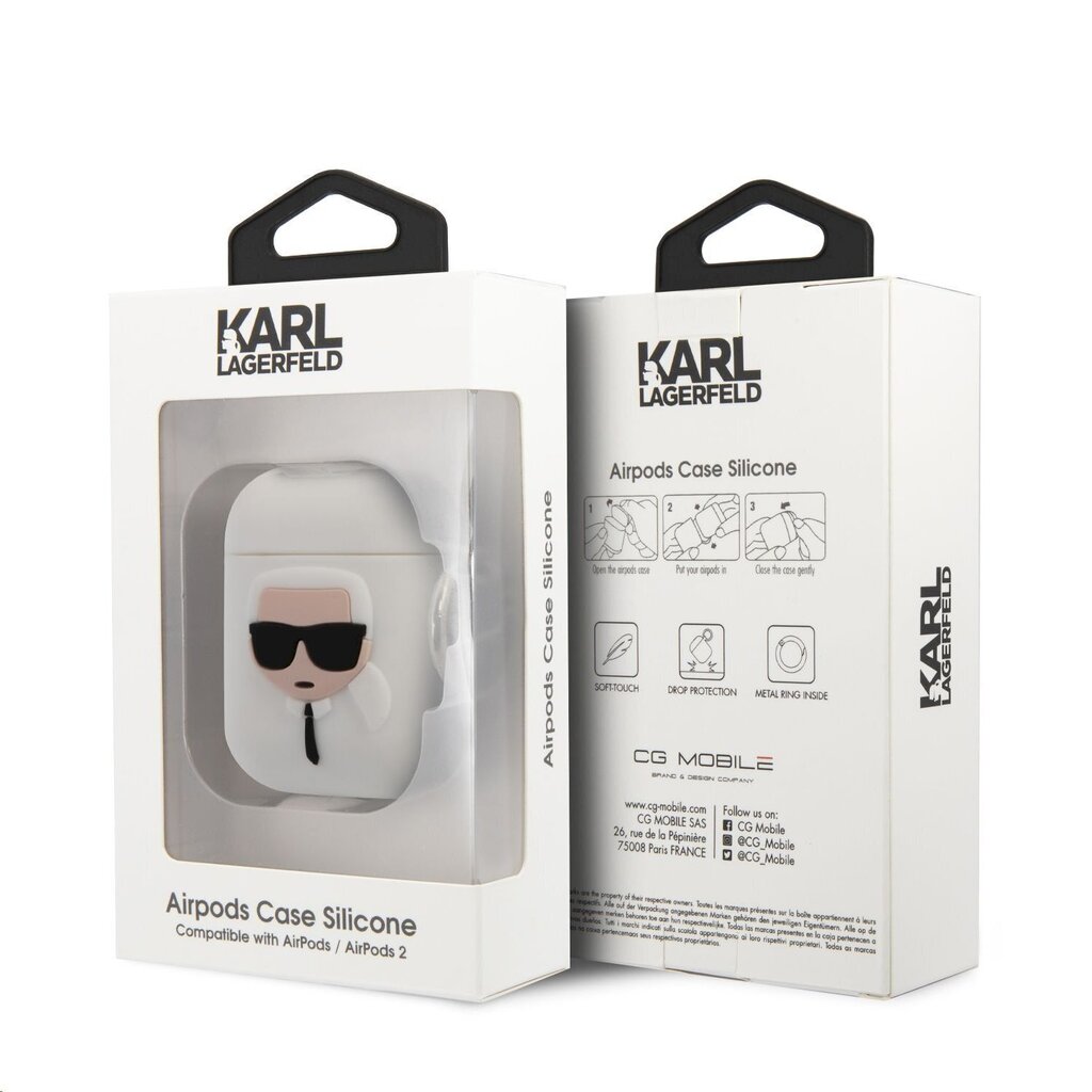 Karl Lagerfeld Karl Head KLACCSILKHWH hinta ja tiedot | Kuulokkeet | hobbyhall.fi