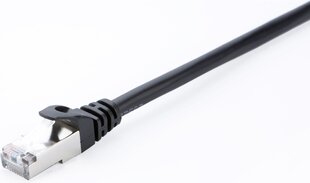 V7 V7CAT6STP-02M-BLK-1E, 2xRJ-45, 2 m hinta ja tiedot | Kaapelit ja adapterit | hobbyhall.fi