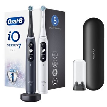 Sähköhammasharja Oral-B iO 7 iOM7D.2H2.2BD, Duo-pakkaus hinta ja tiedot | Sähköhammasharjat | hobbyhall.fi