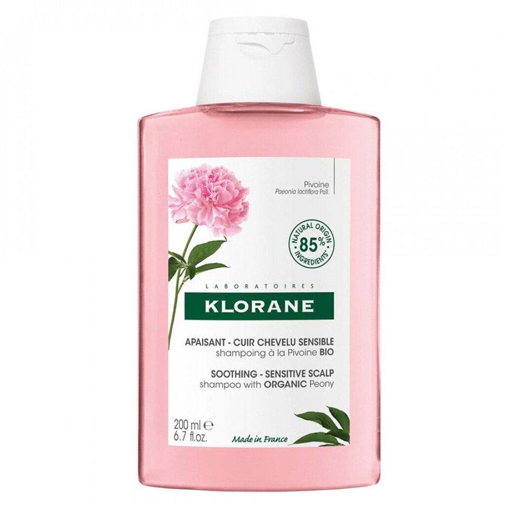 Hiuspohjaa rauhoittava shampoo Klorane, 200 ml hinta ja tiedot | Shampoot | hobbyhall.fi