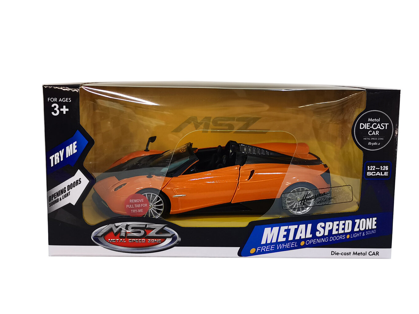 Auto MSZ, Pagani Huayra, 1:24 hinta ja tiedot | Poikien lelut | hobbyhall.fi