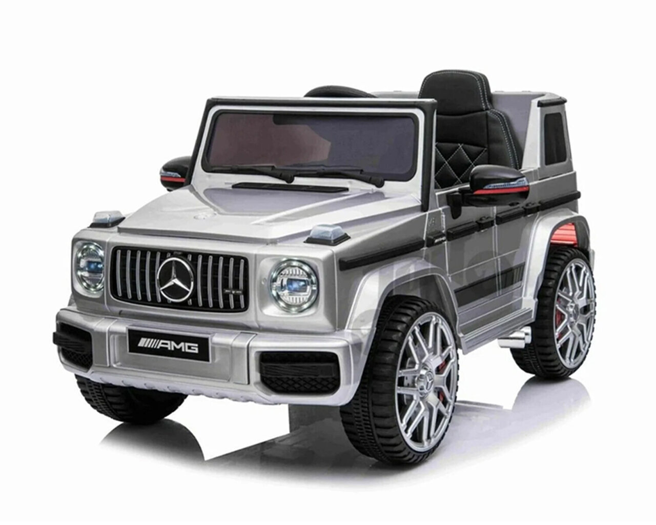 Yksipaikkainen sähköauto lapsille Kikkaboo Mercedes Benz G63 AMG, hopea  hinta 