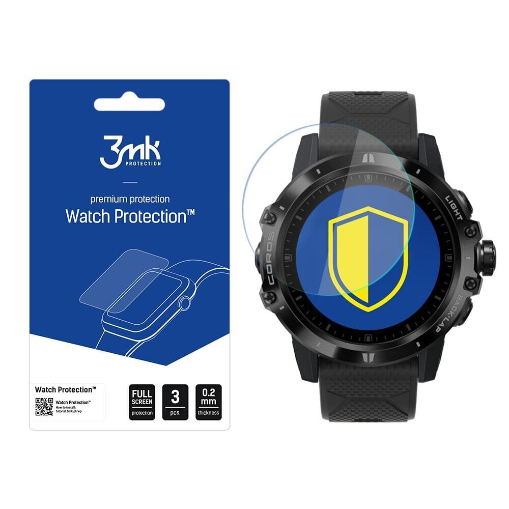 Coros Vertix - 3mk Watch Protection™ v. FlexibleGlass Lite näytönsuoja hinta ja tiedot | Älykellojen ja aktiivisuusrannekkeiden lisätarvikkeet | hobbyhall.fi