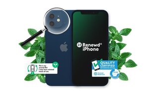 Renewd® Apple iPhone 12 128GB, Blue (RND-P197128) hinta ja tiedot | Matkapuhelimet | hobbyhall.fi