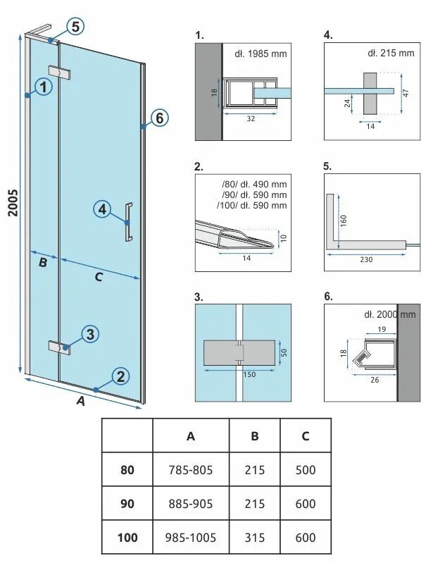 Suihkuovi REA Rapid Slide Black matta, 100,110,120,130,140,150,160 cm hinta ja tiedot | Suihkuseinät ja -ovet | hobbyhall.fi