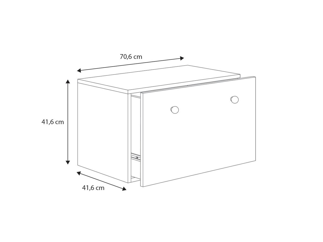 Lelulaatikko Inga, 70,6x41,6x41,6 cm hinta ja tiedot | Säilytyslaatikot ja -korit | hobbyhall.fi