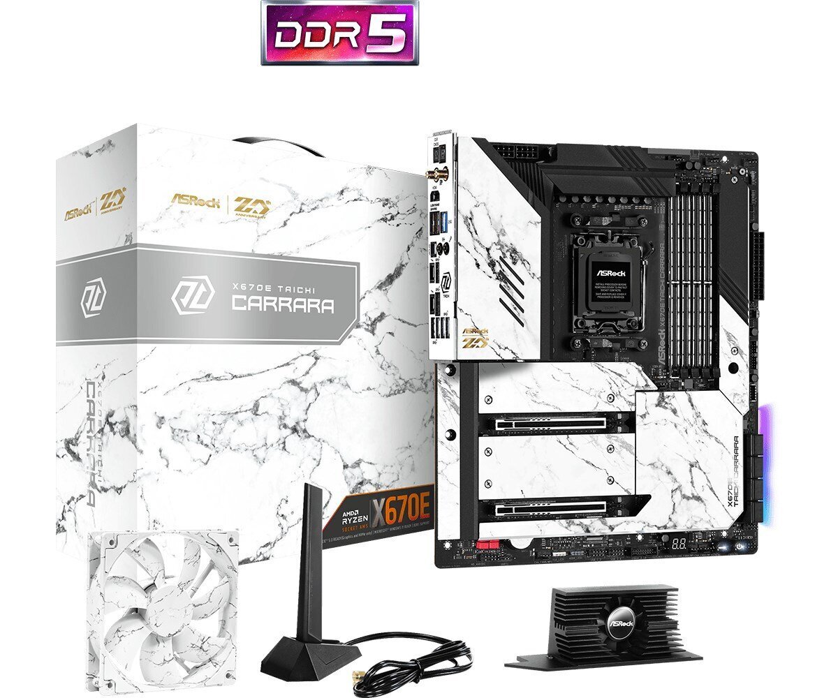 Emolevy ASRock X670E Taichi Carrara, E-ATX, AM5, DDR5, WIFI hinta ja tiedot | Emolevyt | hobbyhall.fi