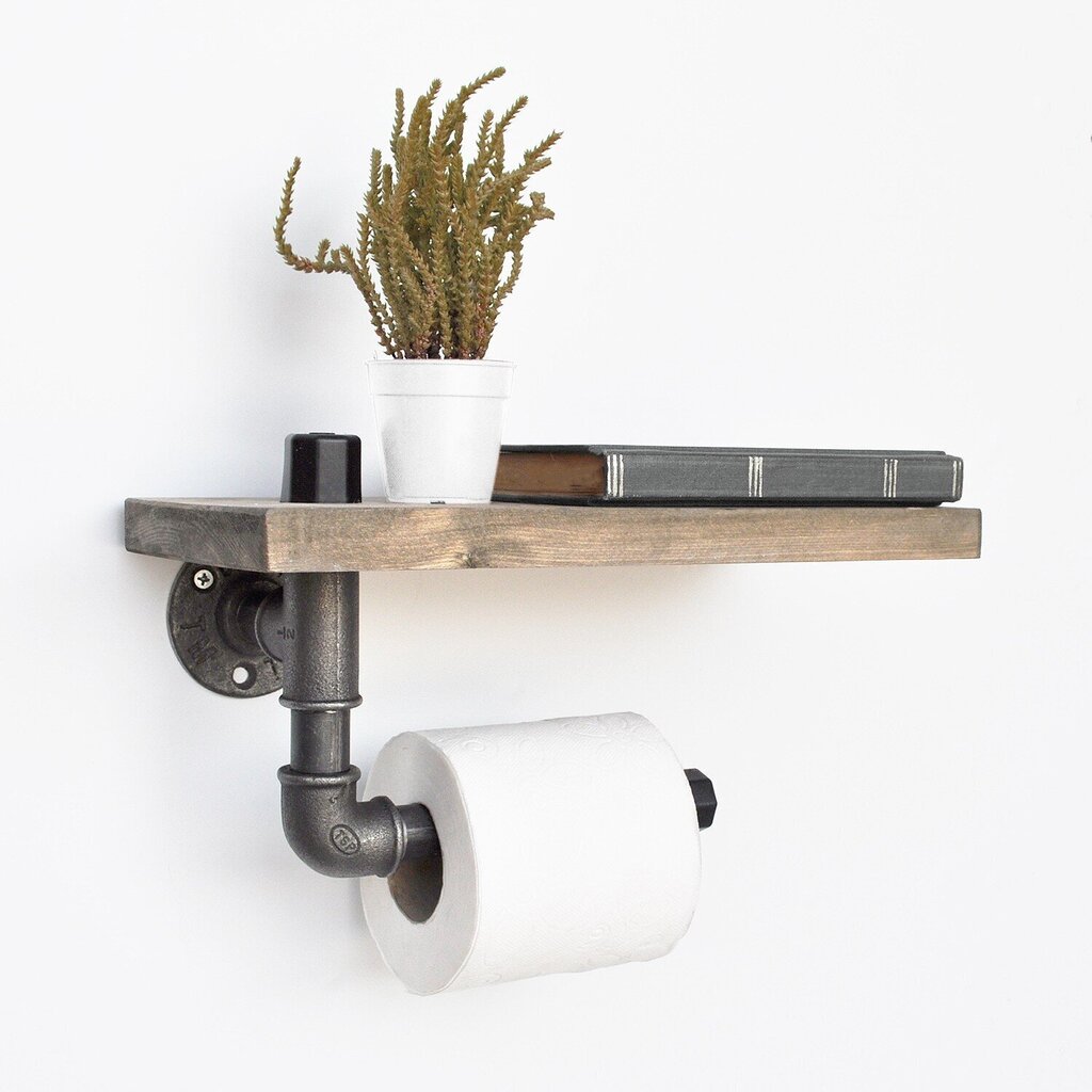 Kalune Design 792, musta/ruskea WC-paperiteline hinta ja tiedot | Kylpyhuoneen sisustus | hobbyhall.fi