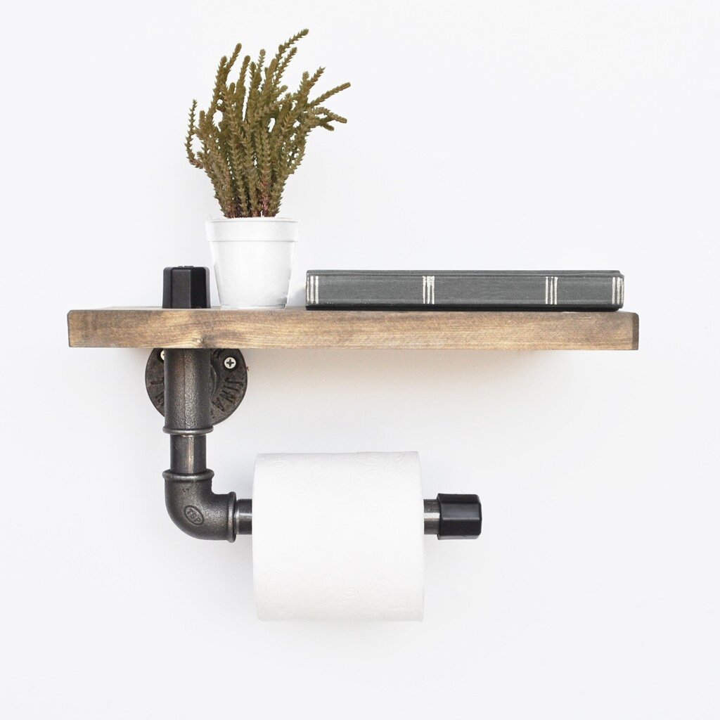 Kalune Design 792, musta/ruskea WC-paperiteline hinta ja tiedot | Kylpyhuoneen sisustus | hobbyhall.fi