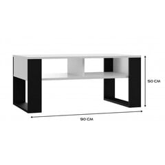 Sohvapöytä Modern 2P, valkoinen hinta ja tiedot | Sohvapöydät | hobbyhall.fi