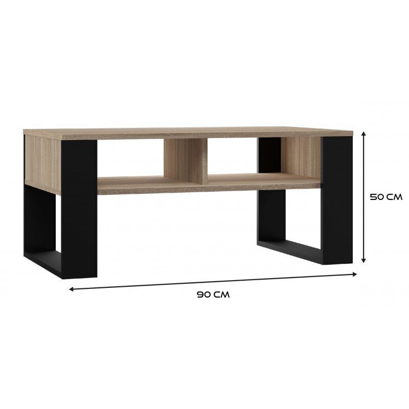 Sohvapöytä Modern 2P, ruskea hinta ja tiedot | Sohvapöydät | hobbyhall.fi