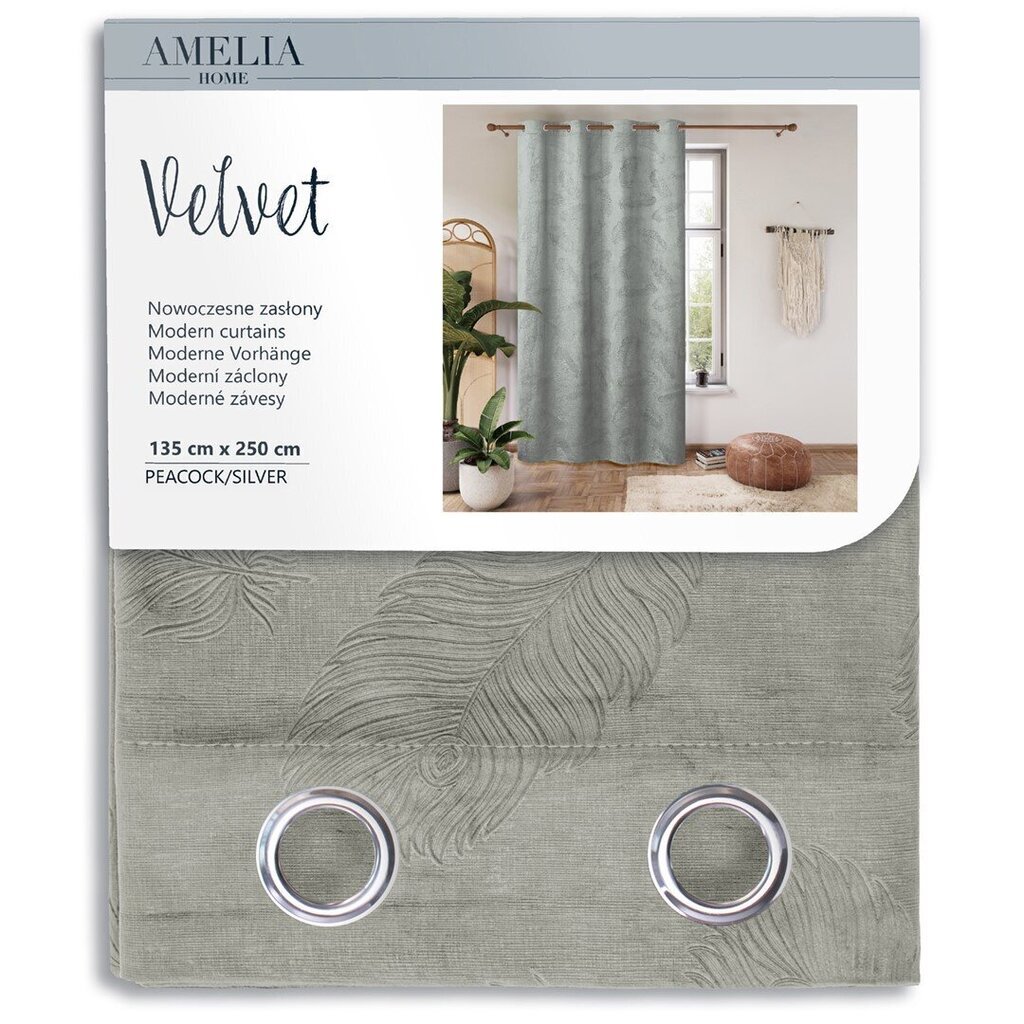 AmeliaHome -verho Velvet hinta ja tiedot | Verhot | hobbyhall.fi