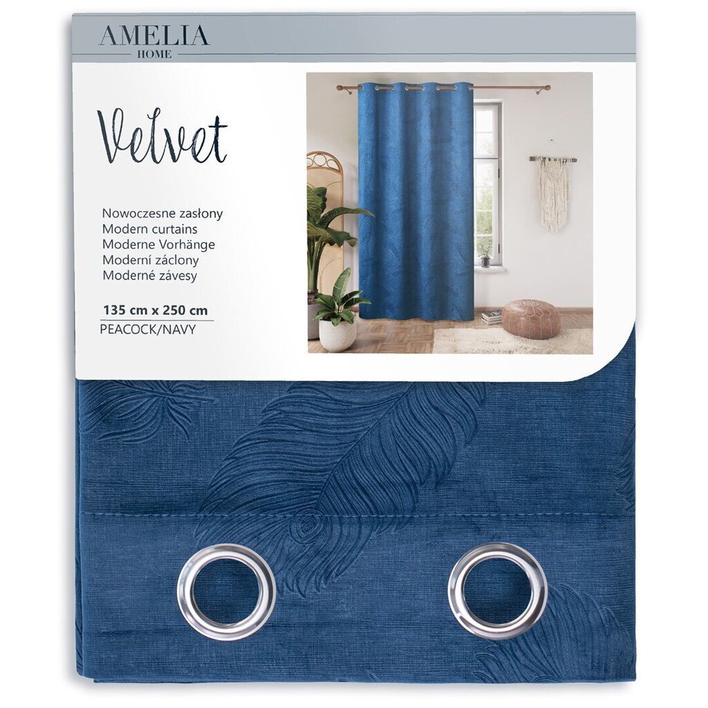 AmeliaHome -verho Velvet hinta ja tiedot | Verhot | hobbyhall.fi