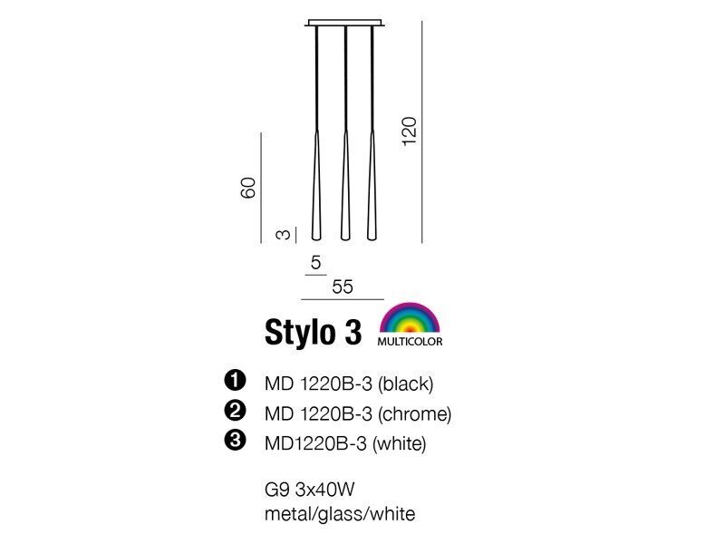 Riippuvalaisin AZzardo Stylo AZ0133 hinta ja tiedot | Riippuvalaisimet | hobbyhall.fi