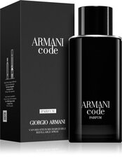 Hajuvesi Armani Code Homme Parfum EDP for Men 125ml, täyttöpakkaus hinta ja tiedot | Miesten hajuvedet | hobbyhall.fi