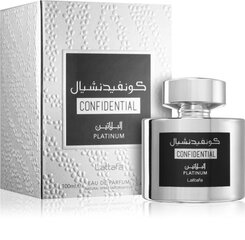 Hajuvesi Lattafa Confidential Platinum naisille/miehille 100 ml hinta ja tiedot | Naisten hajuvedet | hobbyhall.fi