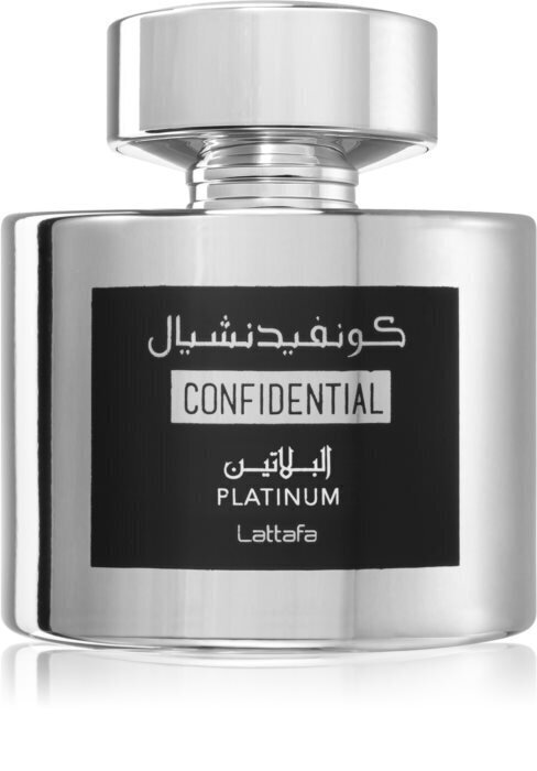 Hajuvesi Lattafa Confidential Platinum naisille/miehille 100 ml hinta ja tiedot | Naisten hajuvedet | hobbyhall.fi