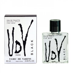 Ulric De Varens Black EDT miehille, 60 ml hinta ja tiedot | Ulric de Varens Hajuvedet ja kosmetiikka | hobbyhall.fi