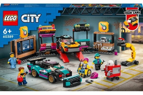 60389 LEGO® City Autojen tuunaustalli hinta ja tiedot | LEGOT ja rakennuslelut | hobbyhall.fi