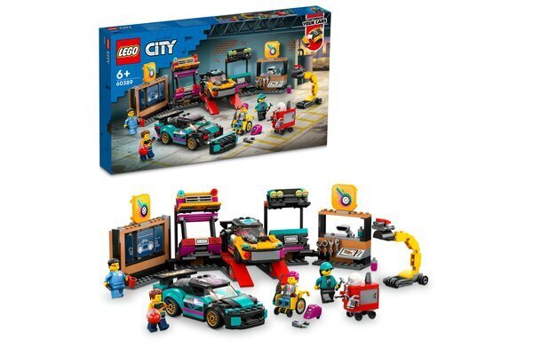 60389 LEGO® City Autojen tuunaustalli hinta ja tiedot | LEGOT ja rakennuslelut | hobbyhall.fi