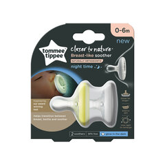 Tommee Tippee Closer to nature 0-6kk Ortodontinen silikonitutti 2 kpl 43348405 hinta ja tiedot | Tutit | hobbyhall.fi